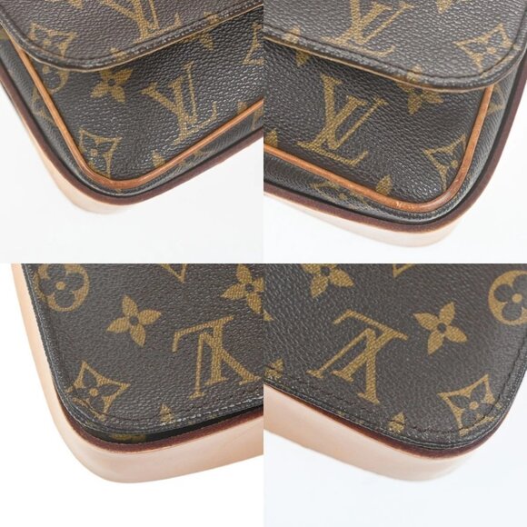 LOUIS VUITTON Cartouchiere GM Shoulder Bag Monogram Leather Brown - Picture 16 of 16